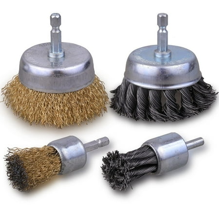 3 Inch Knotted Wire Cup Brush Set 4 PCS Wire Brush for Drill with 1/4Inch Hex Drill Wire Brush Attachment
3 Inch Knotted Wire Cup Brush Set 4 PCS Wire Brush for Drill with 1/4Inch Hex Drill Wire Brush Attachment