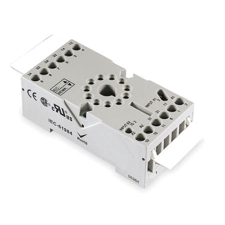 Relay Socket,Elevator,Octal,11 Pin,12A DAYTON 1EGP2