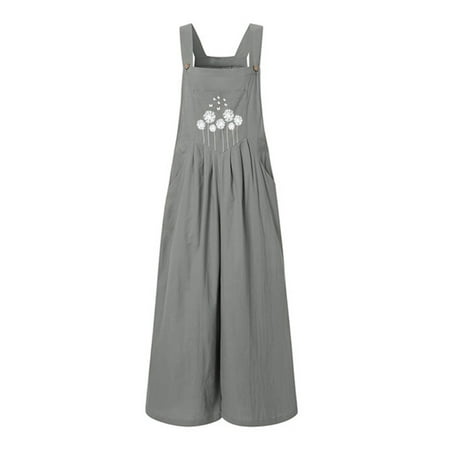 MissiMae Women Loose Style Overalls Floral Printed Pattern Sleeveless Square Collar One-piece Navy/ Wine Red/ Tan/ Grey
MissiMae Women Loose Style Overalls Floral Printed Pattern Sleeveless Square Collar One-piece Navy/ Wine Red/ Tan/ Grey
