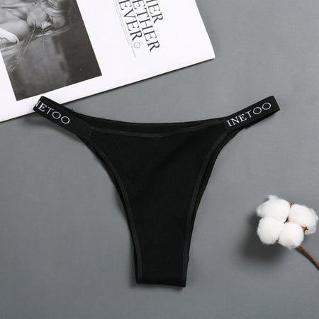 Women s Cotton Thong Female Underpant Letter Waist Underwear For Ladies G-string Comfort Brief
Women s Cotton Thong Female Underpant Letter Waist Underwear For Ladies G-string Comfort Brief