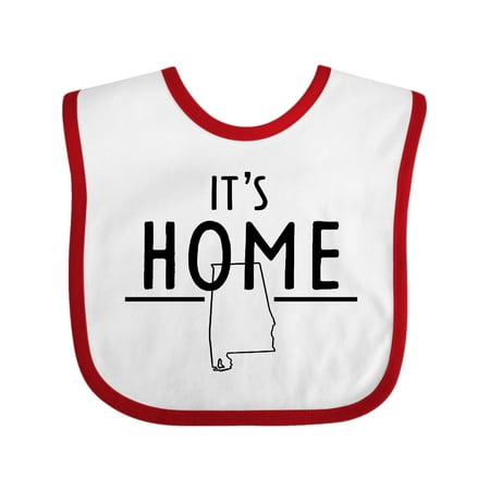Inktastic It s Home- Alabama State Outline Gift Baby Boy or Baby Girl Bib