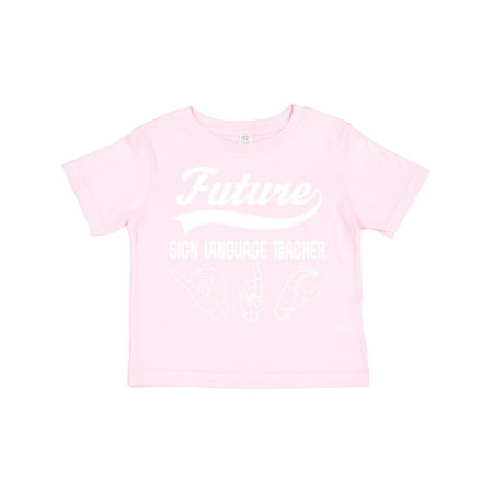 Inktastic Future Sign Language Teacher Gift Toddler Boy or Toddler Girl T-Shirt