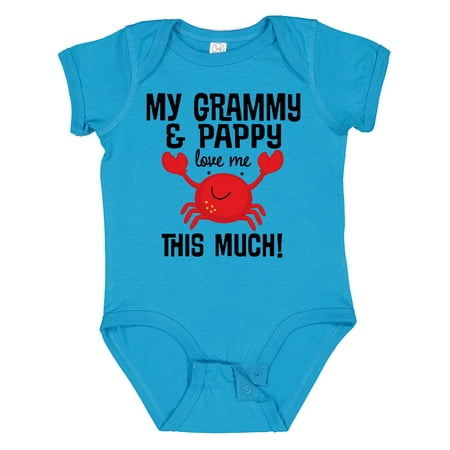 Inktastic Grammy and Pappy Love Me Outfit Gift Baby Boy or Baby Girl Bodysuit