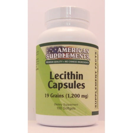 Lecithin 19 Grain American Supplements 100 Softgel
