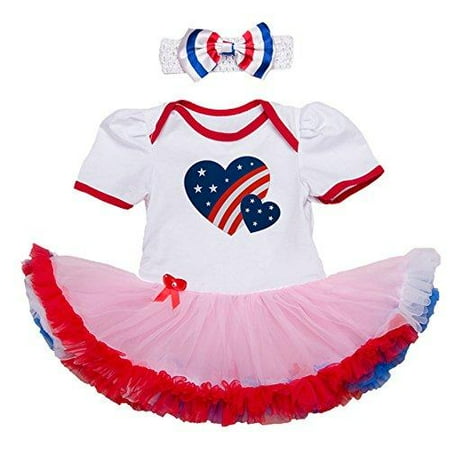 StylesILove Infant Toddler Girl 4th of July US Flag Holiday Short Sleeve Romper Tutu Skirt Headband 2pcs Set
StylesILove Infant Toddler Girl 4th of July US Flag Holiday Short Sleeve Romper Tutu Skirt Headband 2pcs Set