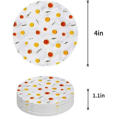 FMSHPON Orange Set of 8 Round Coaster for Drinks Absorbent Ceramic Stone Coasters Cup Mat with Cork Base for Home Kitchen Room Coffee Table Bar Decor
FMSHPON Orange Set of 8 Round Coaster for Drinks Absorbent Ceramic Stone Coasters Cup Mat with Cork Base for Home Kitchen Room Coffee Table Bar Decor