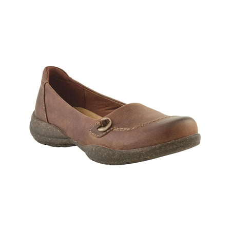 Clarks Womens Roseville Sky Faux Suede Slip-On Loafers