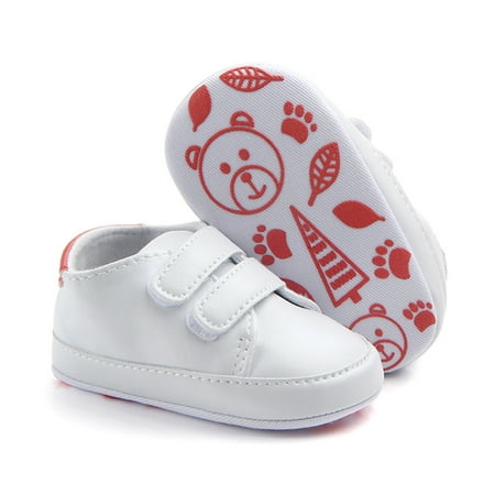 Kids Soft Sole Crib Shoes Sneaker Rd/12
