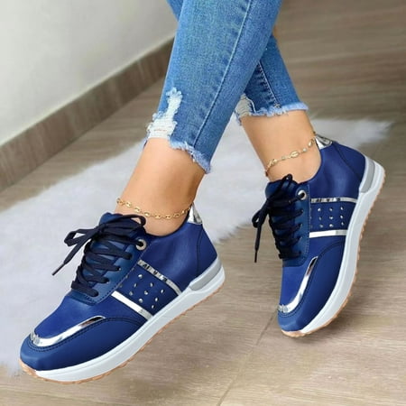 Cathalem Womens Sneaker Socks Ladies Fashion Color Blocking Leather Round Head Lace Women s Street Cleats 2-sxk Friends Sneaker Blue 9
Cathalem Womens Sneaker Socks Ladies Fashion Color Blocking Leather Round Head Lace Women s Street Cleats 2-sxk Friends Sneaker Blue 9