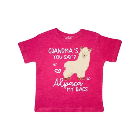 Inktastic Grandma s You Say Alpaca My Bags Gift Toddler Boy or Toddler Girl T-Shirt
Inktastic Grandma s You Say Alpaca My Bags Gift Toddler Boy or Toddler Girl T-Shirt