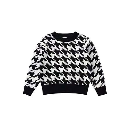 Bebiullo Autumn Winter Kids Girl Boy Sweater Outwear Plaid Long Sleeve Knitting Pullover TopsBlack White2-3 Yeras
Bebiullo Autumn Winter Kids Girl Boy Sweater Outwear Plaid Long Sleeve Knitting Pullover TopsBlack White2-3 Yeras
