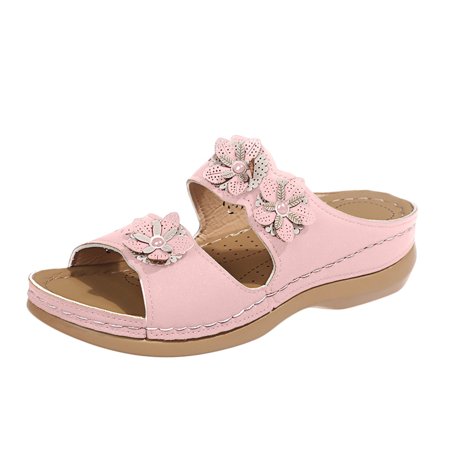 sandals for Women Fashion Summer Women Sandals Thick Sole Wedge Heel Lightweights Flowers Casual And Comfortable PU Dress Sandals for Women Pink
sandals for Women Fashion Summer Women Sandals Thick Sole Wedge Heel Lightweights Flowers Casual And Comfortable PU Dress Sandals for Women Pink