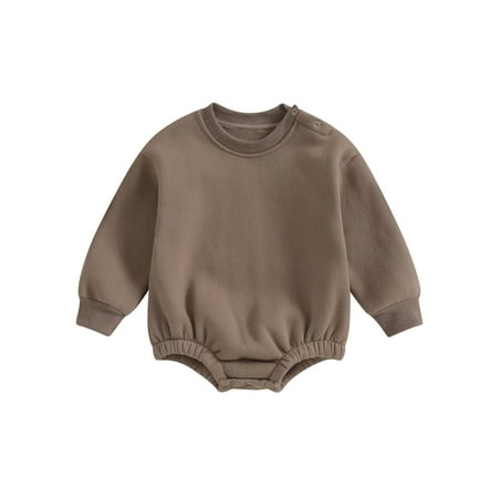 TFFR Newborn Baby Boy Girl Sweatshirt Romper 0-18 Months Infant Solid Color Crew Neck Winter Warm Jumpsuit Tops
TFFR Newborn Baby Boy Girl Sweatshirt Romper 0-18 Months Infant Solid Color Crew Neck Winter Warm Jumpsuit Tops