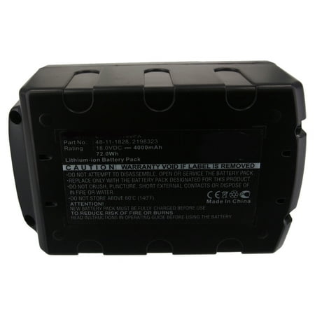 Synergy Digital Power Tool Battery Works with Milwaukee M18 FID-502X Power Tool (Li-Ion 18V 4000 mAh) Ultra High Capacity Compatible with Milwaukee 2198323 Battery
Synergy Digital Power Tool Battery Works with Milwaukee M18 FID-502X Power Tool (Li-Ion 18V 4000 mAh) Ultra High Capacity Compatible with Milwaukee 2198323 Battery