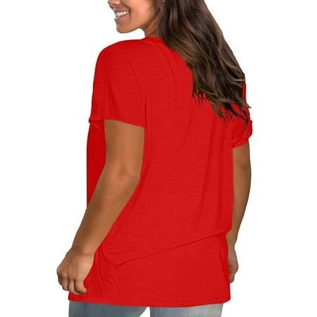 Simplmasygenix Women Tops Summer Clearance Women s Fashion Solid Round Neck Short Sleeve T-shirt Blouse Loose Tops
Simplmasygenix Women Tops Summer Clearance Women s Fashion Solid Round Neck Short Sleeve T-shirt Blouse Loose Tops
