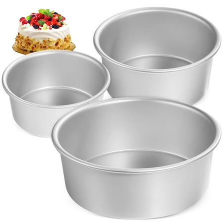 Guiyong 3pcs Cake Tins Baking Cake Pan Trays Round Cake Tins Chiffon Cake Aluminum Molds
Guiyong 3pcs Cake Tins Baking Cake Pan Trays Round Cake Tins Chiffon Cake Aluminum Molds