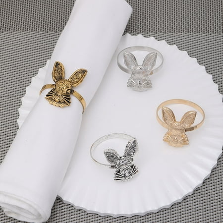 LA TALUS Napkin Ring Creative Shape Rust-proof Vivid Color Corrosion Resistant Smooth Edge Decorative Alloy Colorful Easter Rabbit Napkin Ring Table Decor Home Supplies Antique Silver
LA TALUS Napkin Ring Creative Shape Rust-proof Vivid Color Corrosion Resistant Smooth Edge Decorative Alloy Colorful Easter Rabbit Napkin Ring Table Decor Home Supplies Antique Silver