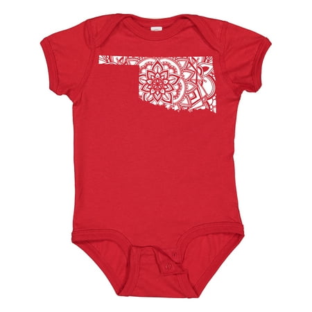 Inktastic Oklahoma Silhouette Mandala Gift Baby Boy or Baby Girl Bodysuit