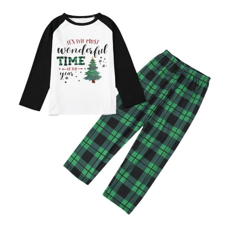 Nomeni Christmas Pjs Letter Plaid Print Long Sleeve T Shirt Top And Pants Xmas Sleepwear Holiday Family Matching Pajamas Outfit
Nomeni Christmas Pjs Letter Plaid Print Long Sleeve T Shirt Top And Pants Xmas Sleepwear Holiday Family Matching Pajamas Outfit