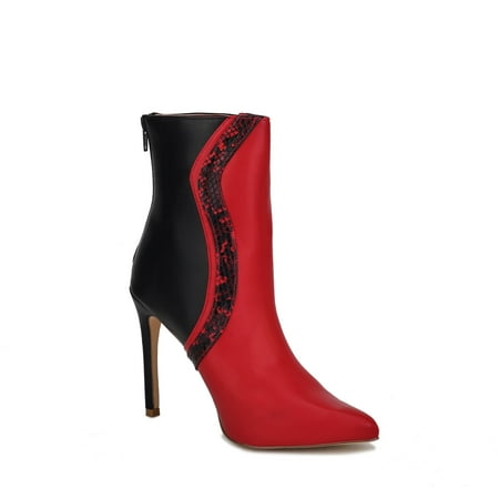MKF Collection Ankle Women s Boot with Thin Heel by Mia K