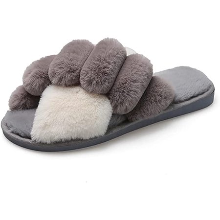PIKADINGNIS Women Slippers Cross Band Fuzzy Breathable Sandal Soft Warm Slip-On Slipper Indoor Outdoor Shoes
PIKADINGNIS Women Slippers Cross Band Fuzzy Breathable Sandal Soft Warm Slip-On Slipper Indoor Outdoor Shoes