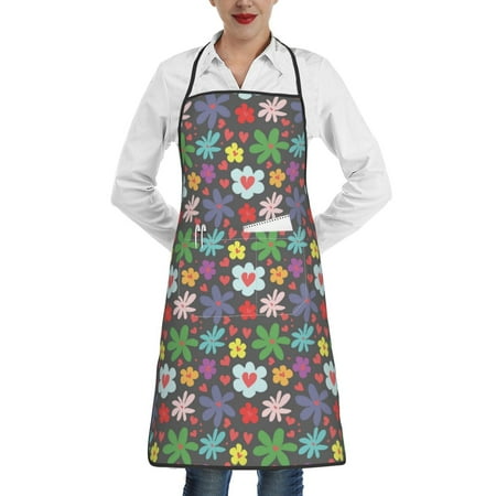 Gaeub Daisies Flowers Kitchen Cooking Aprons Adjustable Bib Apron Waterdrop and Oil Resistant Kitchen Chef Apron for Women Men
Gaeub Daisies Flowers Kitchen Cooking Aprons Adjustable Bib Apron Waterdrop and Oil Resistant Kitchen Chef Apron for Women Men