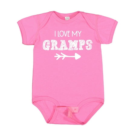 Inktastic I Love My Gramps with Arrow Gift Baby Boy or Baby Girl Bodysuit