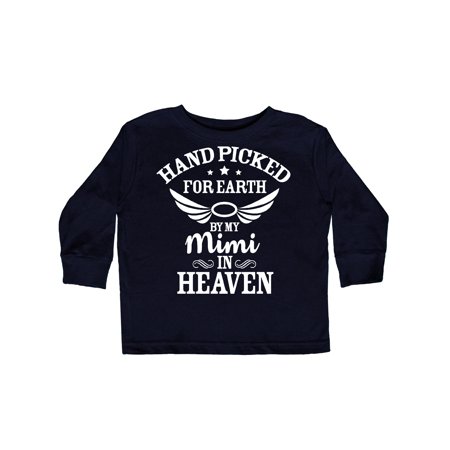 Inktastic Handpicked for Earth By My Mimi in Heaven with Angel Wings Gift Toddler Boy or Toddler Girl Long Sleeve T-Shirt
Inktastic Handpicked for Earth By My Mimi in Heaven with Angel Wings Gift Toddler Boy or Toddler Girl Long Sleeve T-Shirt