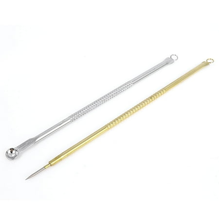 2 Pcs Acne Removal Pimple Remover Blackhead Extractor Needles Nonslip Grip