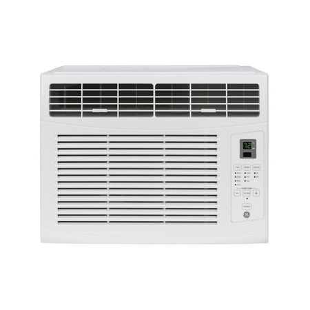 

GE 6 000 BTU 115-Volt Window Air Conditioner for Bedroom or 250 sq. ft. Rooms in White with Remote Included Install Kit [Open Box]
