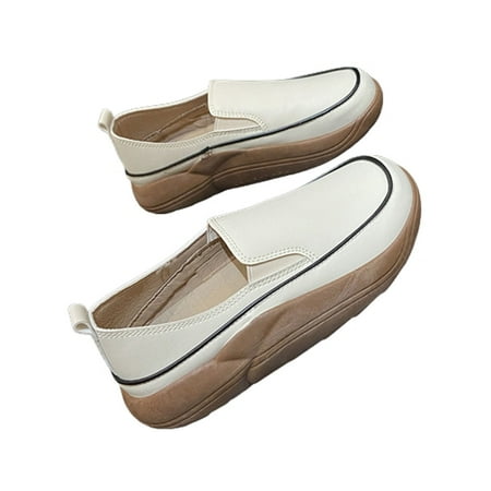 Holiday Savings Deals! Kukoosong Womens Comfort Flats Spring and Autumn Round Head Retro Small Thick Bottomed Muffin Shoes Comfortable Casual Casual Shoes for Women White 37
Holiday Savings Deals! Kukoosong Womens Comfort Flats Spring and Autumn Round Head Retro Small Thick Bottomed Muffin Shoes Comfortable Casual Casual Shoes for Women White 37