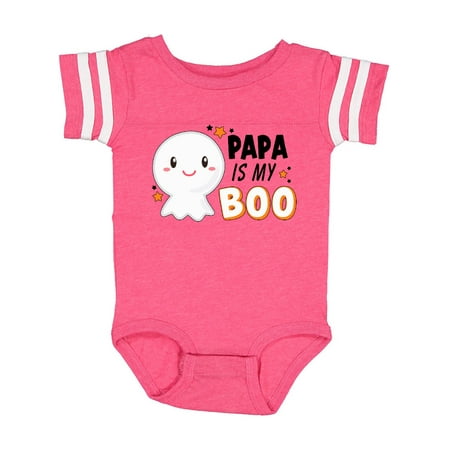 Inktastic Papa is my Boo with Cute Ghost Gift Baby Boy or Baby Girl Bodysuit