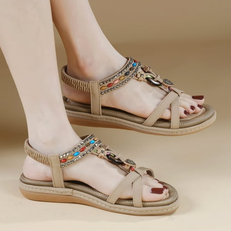 YYYTop Sandals for Women Womens Sandals Comfortable Women Summer Sandals Flat Slip On Sandals Crystal Roman Shoes Open Toe Casual Sandals Chunky Heel Pump Sandals for Ladies On Clearance
YYYTop Sandals for Women Womens Sandals Comfortable Women Summer Sandals Flat Slip On Sandals Crystal Roman Shoes Open Toe Casual Sandals Chunky Heel Pump Sandals for Ladies On Clearance
