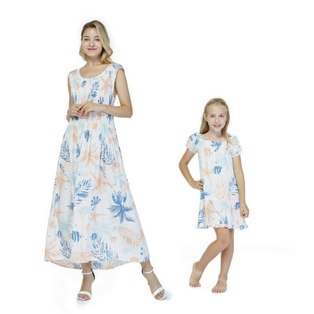 Mother & Daughter Matching Hawaii Luau Maxi Dress Girl Simple Muumuu in Sandy Beach
Mother & Daughter Matching Hawaii Luau Maxi Dress Girl Simple Muumuu in Sandy Beach
