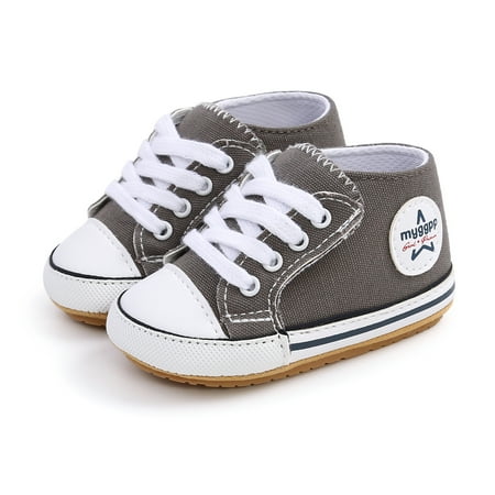 Binpure Kids Canvas Shoes Unisex Letter Patterns Walking Shoes Footwear