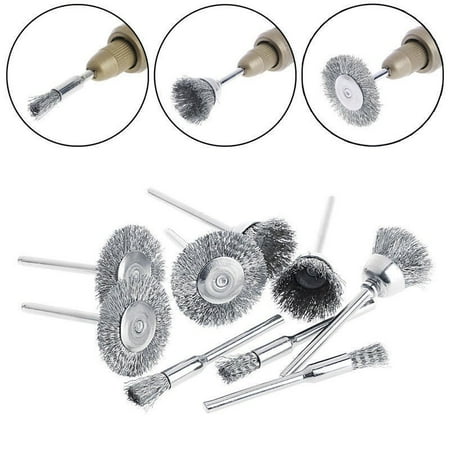 9pcs Brush Wire Wheel Brushes Die Grinder Rotary Electric Tool for Engraver