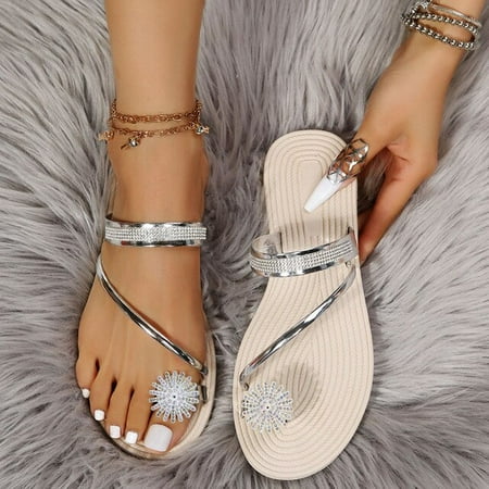 2022 Summer Women Slippers Large Size Set-Toe Shoes Fashion Outer Wear Beach Rhinestone Flat Casual Women Sandals Zapatos Mujer
2022 Summer Women Slippers Large Size Set-Toe Shoes Fashion Outer Wear Beach Rhinestone Flat Casual Women Sandals Zapatos Mujer