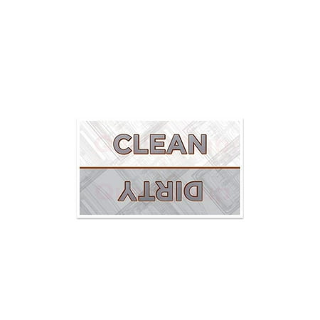 Dishwasher Magnet Clean Dirty Sign - 2 x 3.5 Inch Black & White Refrigerator Magnets (Rounded Corners) - Funny Housewarming Gifts by Flexible Magnets
Dishwasher Magnet Clean Dirty Sign - 2 x 3.5 Inch Black & White Refrigerator Magnets (Rounded Corners) - Funny Housewarming Gifts by Flexible Magnets