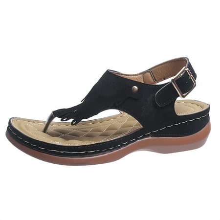 Women s Summer Casual Tassel Wedge Sandals Comfortable Flip Flops for Women with Arch Support
Women s Summer Casual Tassel Wedge Sandals Comfortable Flip Flops for Women with Arch Support