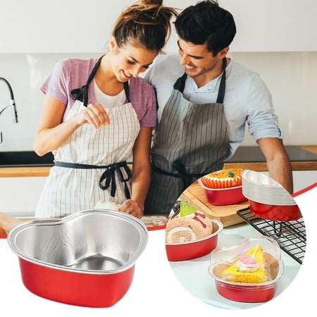 Home Pan Mini Disposable With Lid Aluminum Cup Foil Supplies 100ML Day Heart-shaped Cake Cake Valentine s Mini Pan Party
Home Pan Mini Disposable With Lid Aluminum Cup Foil Supplies 100ML Day Heart-shaped Cake Cake Valentine s Mini Pan Party