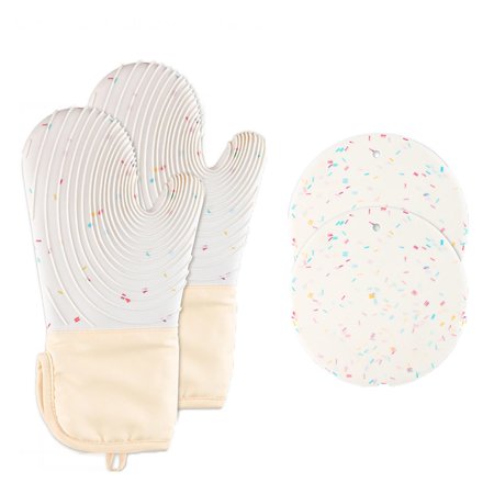 Oven gloves oven gloves set microwave oven gloves thick thermal insulation oven gloves flame retardant gloves heat resistant suitable for kitchen and household use 4PCS 34*18*14cm 4pcs
Oven gloves oven gloves set microwave oven gloves thick thermal insulation oven gloves flame retardant gloves heat resistant suitable for kitchen and household use 4PCS 34*18*14cm 4pcs