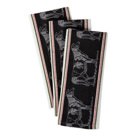 Cow Jacquard Dishtowel - Set of 3