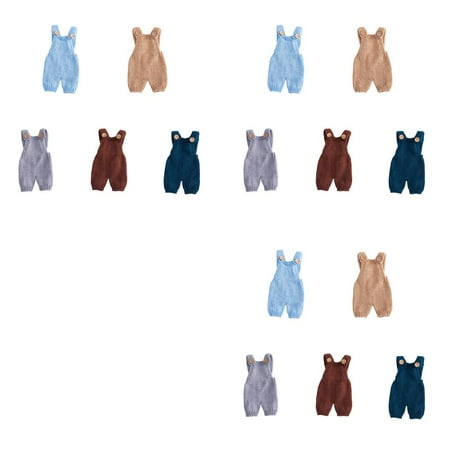 3pcs Baby Rompers Infant Suspender Knit Taking Photo 0-1 Months Little Boys Girls Cute Jumpsuit