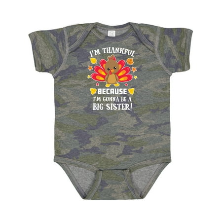 Inktastic Thanksgiving I m Thankful Because I m Gonna Be a Big Sister Gift Baby Girl Bodysuit
Inktastic Thanksgiving I m Thankful Because I m Gonna Be a Big Sister Gift Baby Girl Bodysuit