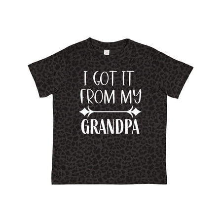 Inktastic I Get It from My Grandpa Gift Toddler Boy or Toddler Girl T-Shirt
