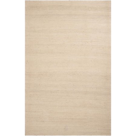 2' x 3' Subtle Striped Sand Dunes Hand Woven Jute Rectangular Area Throw Rug