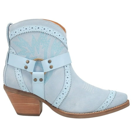 Dingo Womens Gummy Bear Snip Toe Casual Boots Ankle Mid Heel 2-3