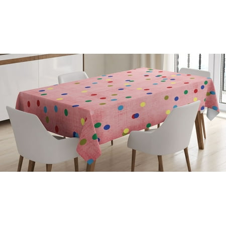 Spots Decor Tablecloth Retro Classic Spots Design with Circles Geometric Decor Pink Background Image Rectangular Table Cover for Dining Room Kitchen 52 X 70 Inches Multicolor by Ambesonne
Spots Decor Tablecloth Retro Classic Spots Design with Circles Geometric Decor Pink Background Image Rectangular Table Cover for Dining Room Kitchen 52 X 70 Inches Multicolor by Ambesonne