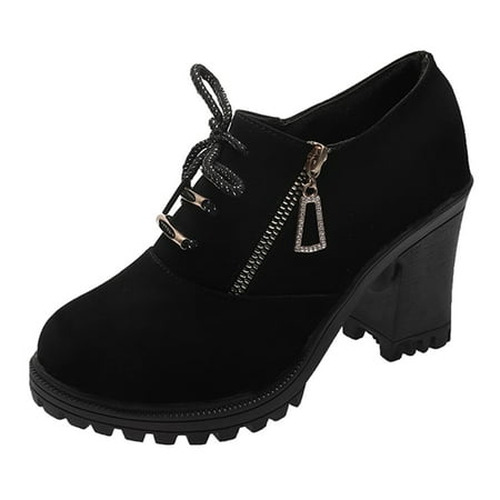 Pumps for Women Boots For Women Non Slip Outdoor Ankle Boots Lace Up Casual Work Boots Waterproof Short Boots Flock heeled sandals Black
Pumps for Women Boots For Women Non Slip Outdoor Ankle Boots Lace Up Casual Work Boots Waterproof Short Boots Flock heeled sandals Black