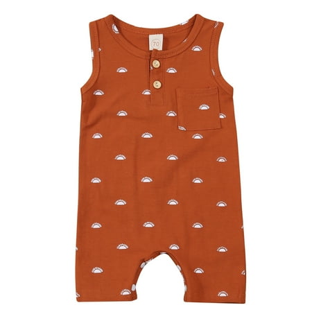 Farrubbyine8 Infant Kids Boys Girls Sun Print Sleeveless Button Romper Jumpsuit
Farrubbyine8 Infant Kids Boys Girls Sun Print Sleeveless Button Romper Jumpsuit